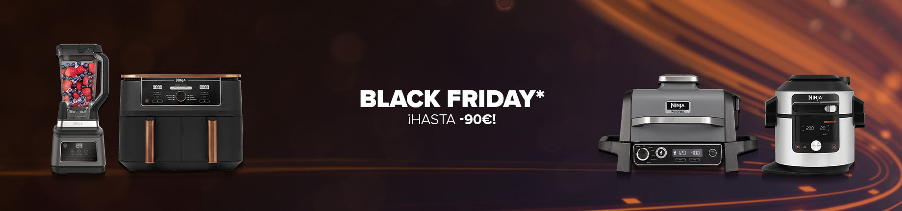 Ofertas Black Friday 2023 Ninja: Descuentos en Freidoras de aire sin aceite, en Batidoras, en Ollas eléctricas y otros Electrodomésticos de Cocina Ninja con Descuento por Black Friday