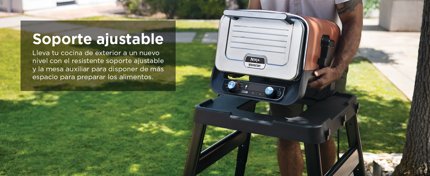 Accesorios Horno Exterior Ninja Woodfire: Soporte Ajustable donde colocar tu horno exterior
