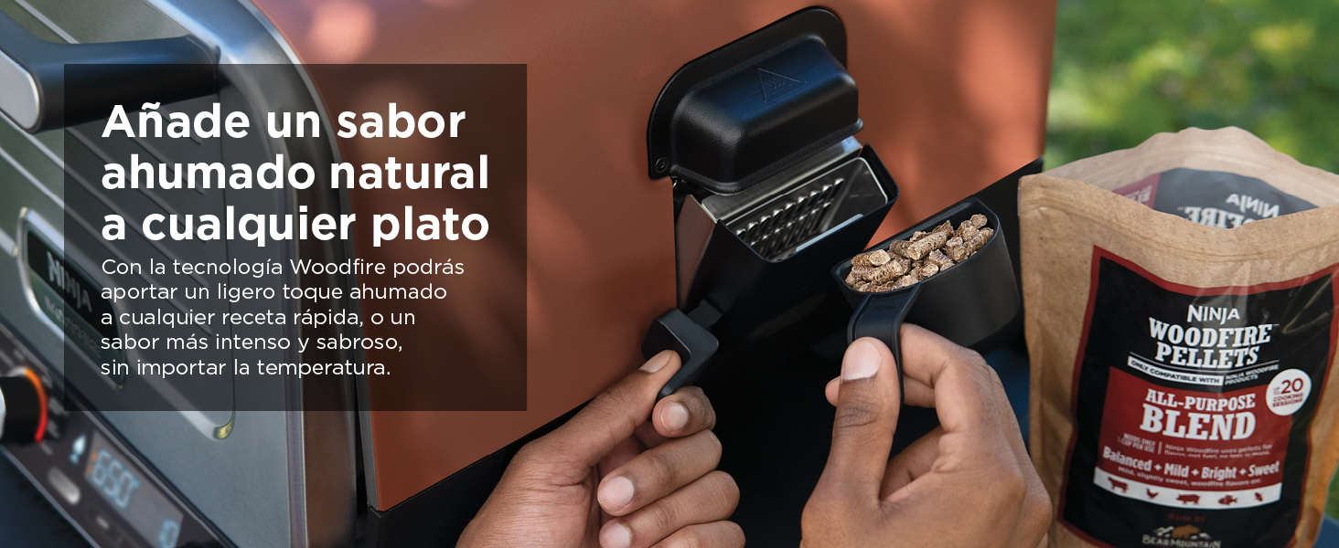 Horno Eléctrico Exterior Ninja Woodfire: añade un sabor ahumado natural a todos tus platos