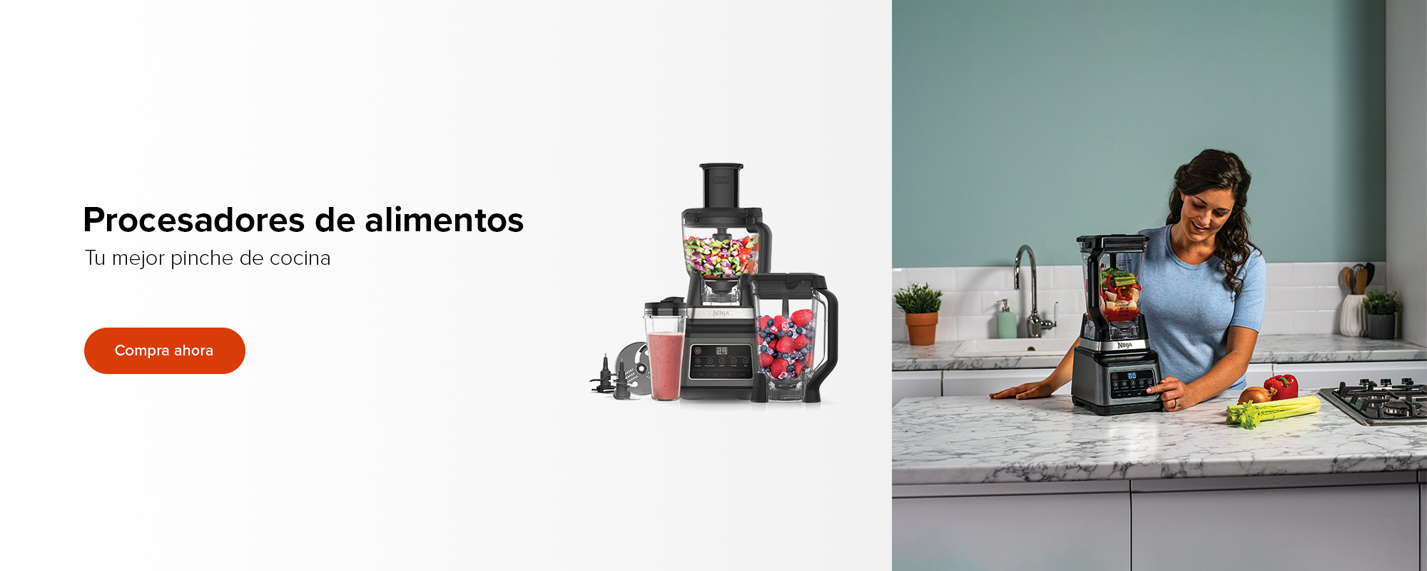Procesadores de alimentos Ninja: Tu nuevo pinche de cocina: pica, ralle, bata, mezcla y más. Todo en un mismo aparato de cocina